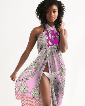Open image in slideshow, MIRACULOUS FLOWERS -PINK ||  Swim Cover Up
