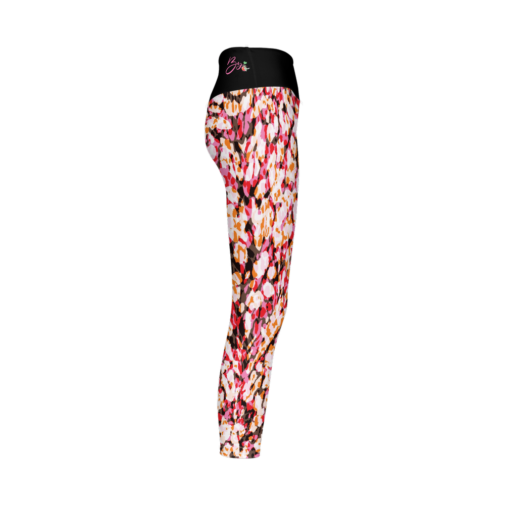 The Red Leopard — Women's High-Rise Leggings