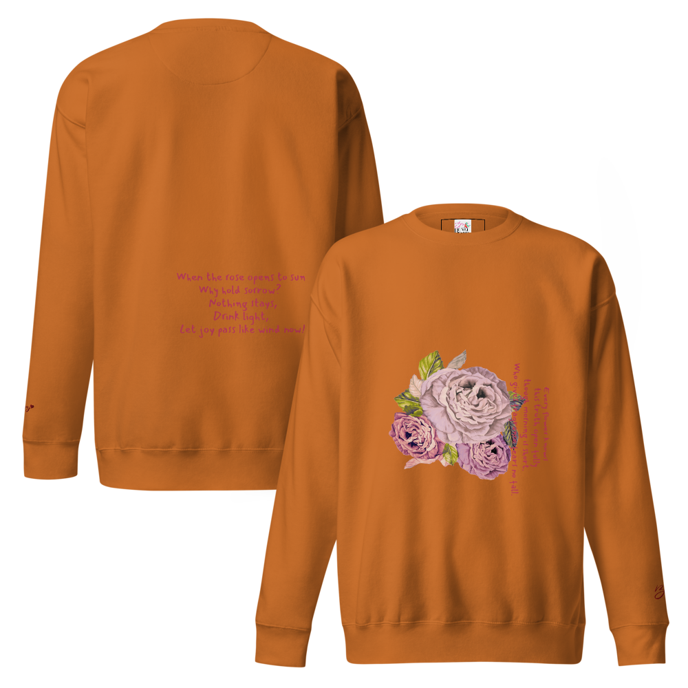 Peaceful Rose, Simple Joy -  Blend  Sweatshirt