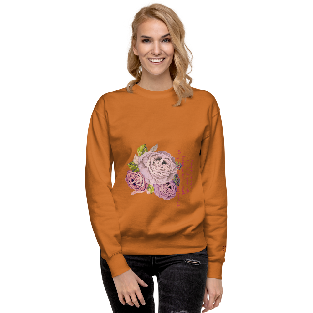 Peaceful Rose, Simple Joy -  Blend  Sweatshirt