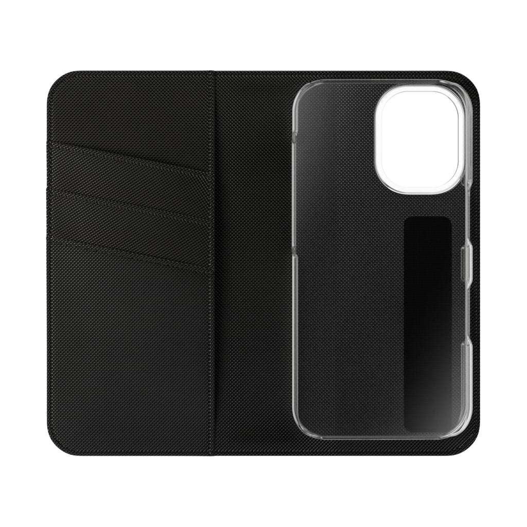 Floral Bird Flip Phone Case — Pastel Garden Wallet Cover with Card Slots