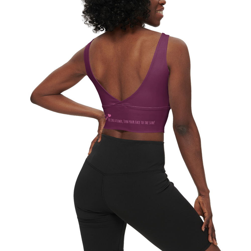 Women's Longline V-Shape-Back Sports Bra-Butter Soft Texture