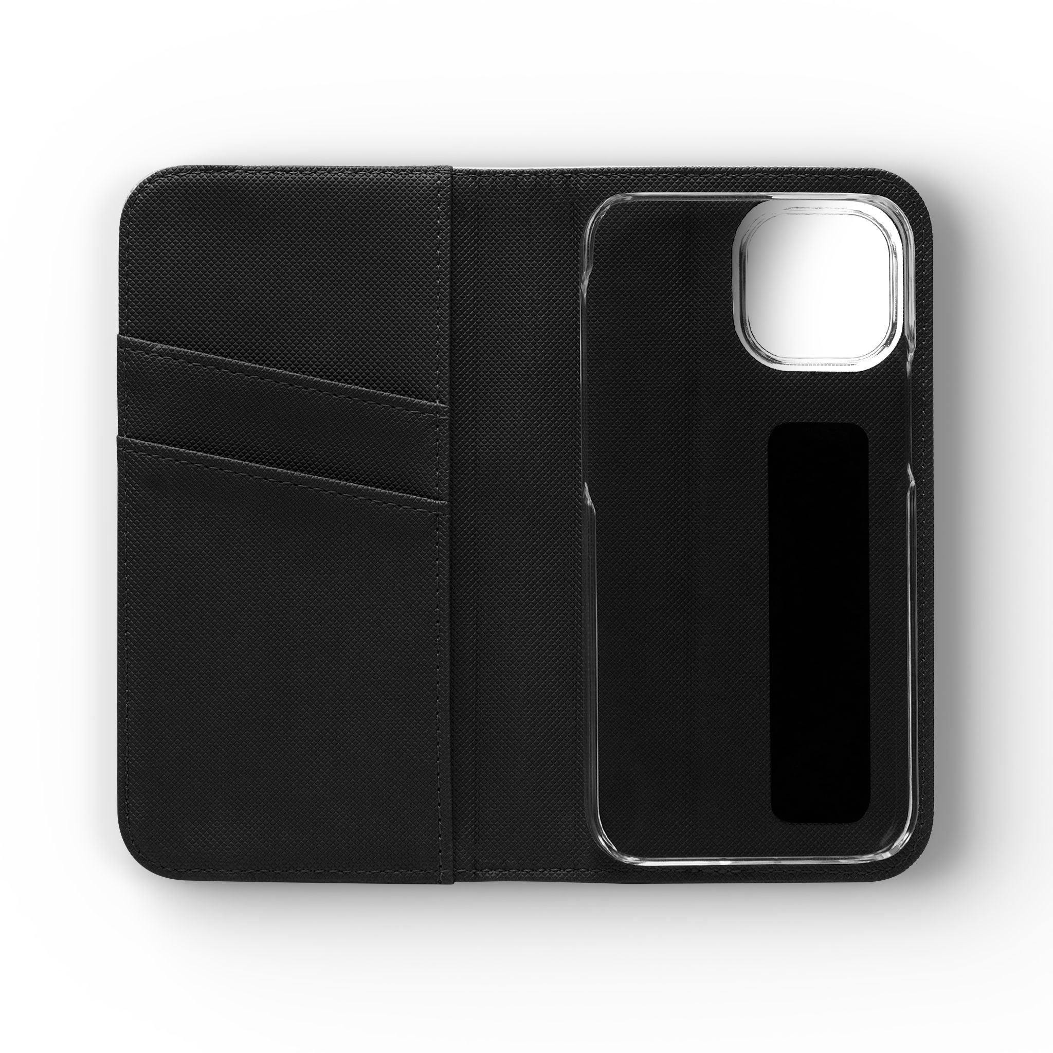 Floral Bird Flip Phone Case — Pastel Garden Wallet Cover with Card Slots