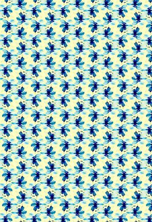 Open image in slideshow, FLORAL | BLUE BLOOMS IN DOTS |
