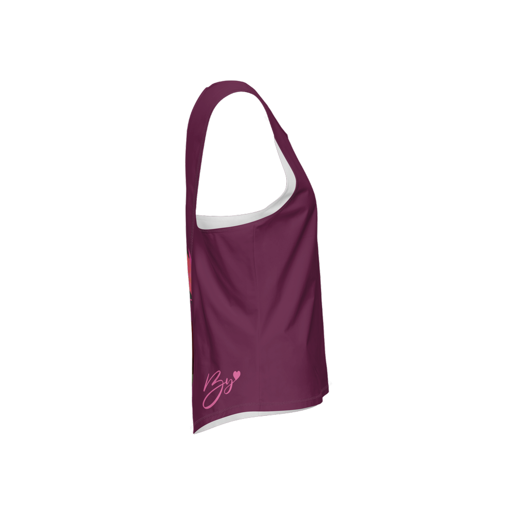 Women's Cross Back Sleeveless Tank Top-High-Performance SORONA