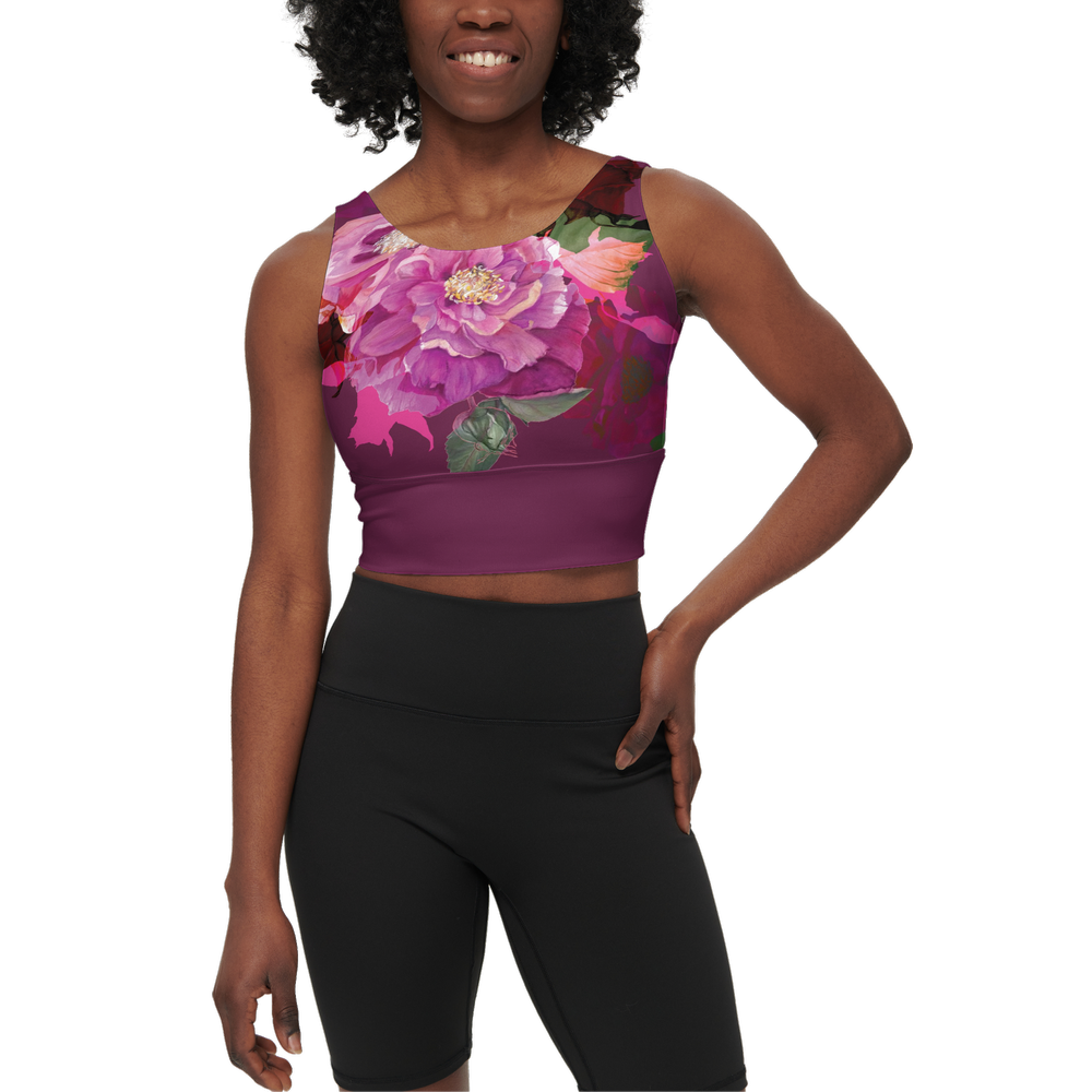 Women's Longline V-Shape-Back Sports Bra-Butter Soft Texture