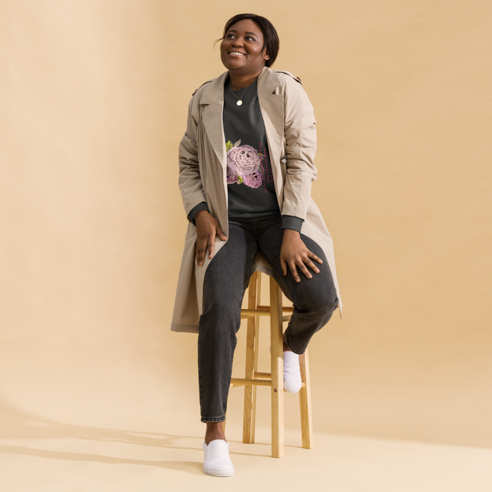 Peaceful Rose, Simple Joy -  Blend  Sweatshirt