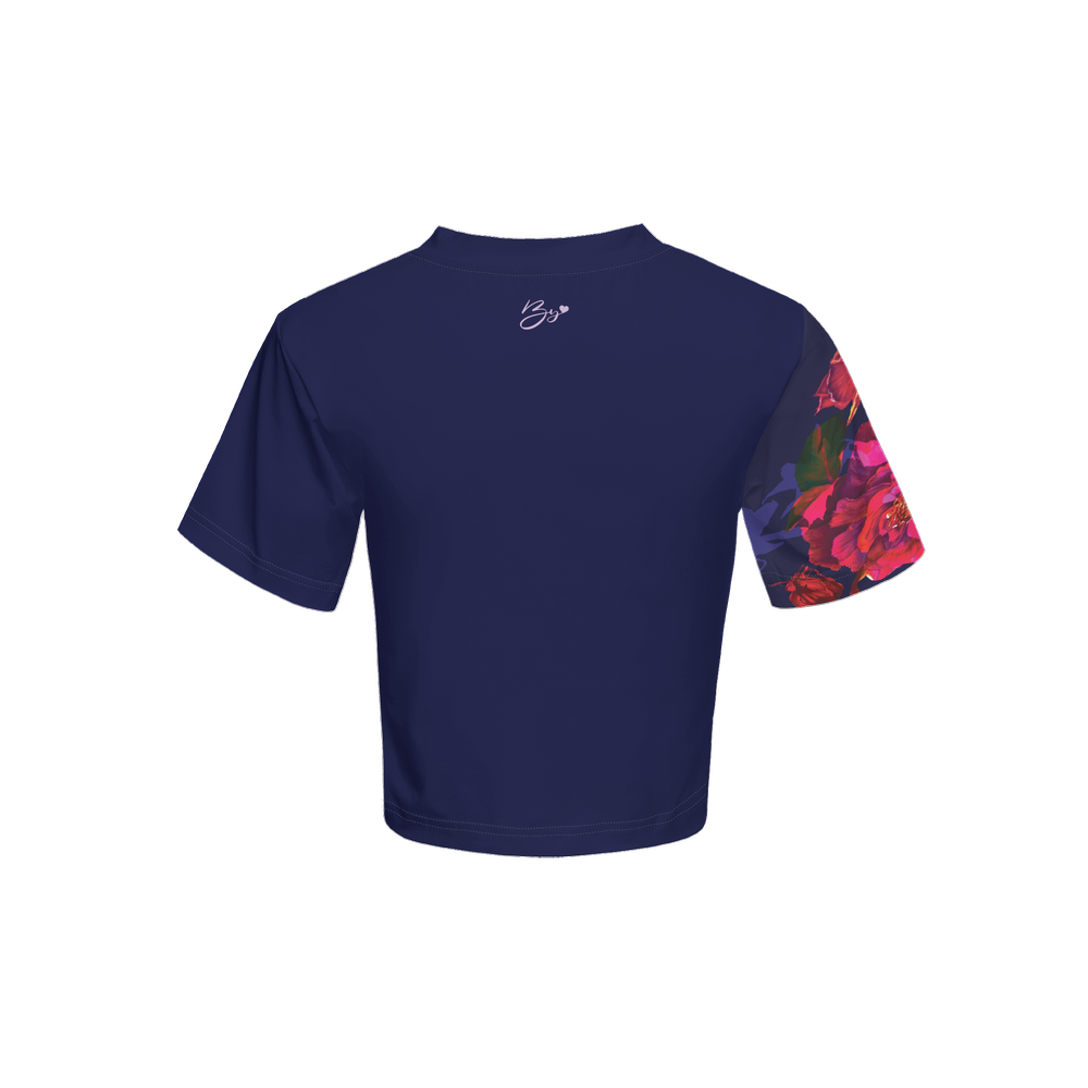 Women's Short Sleeve Cropped T-Shirt-High-Performance SORONA