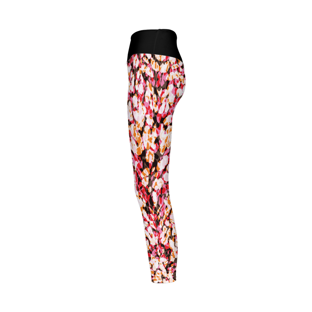 The Red Leopard — Women's High-Rise Leggings