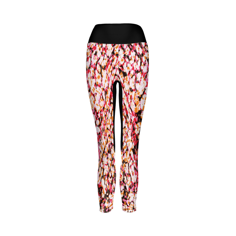 The Red Leopard — Women's High-Rise Leggings