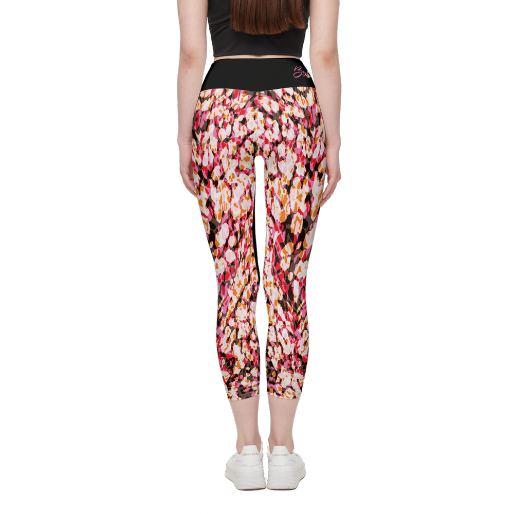 The Red Leopard — Women's High-Rise Leggings