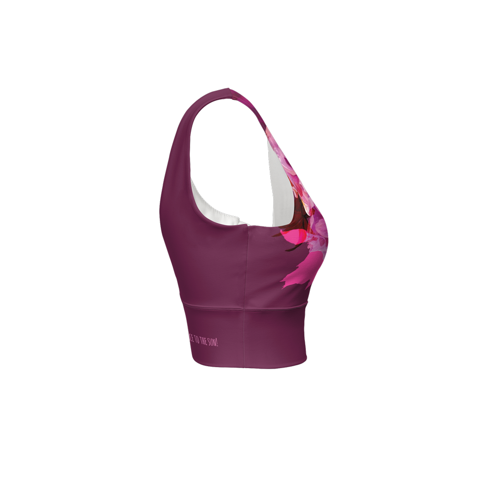 Women's Longline V-Shape-Back Sports Bra-Butter Soft Texture