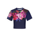 Women's Short Sleeve Cropped T-Shirt-High-Performance SORONA
