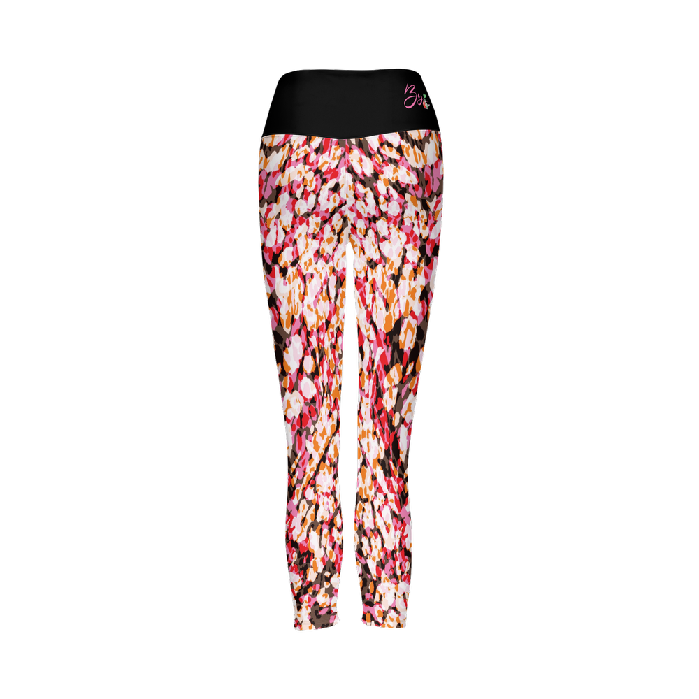 The Red Leopard — Women's High-Rise Leggings