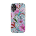 Floral Birds Biodegradable Phone Case — Pastel Garden iPhone Cover