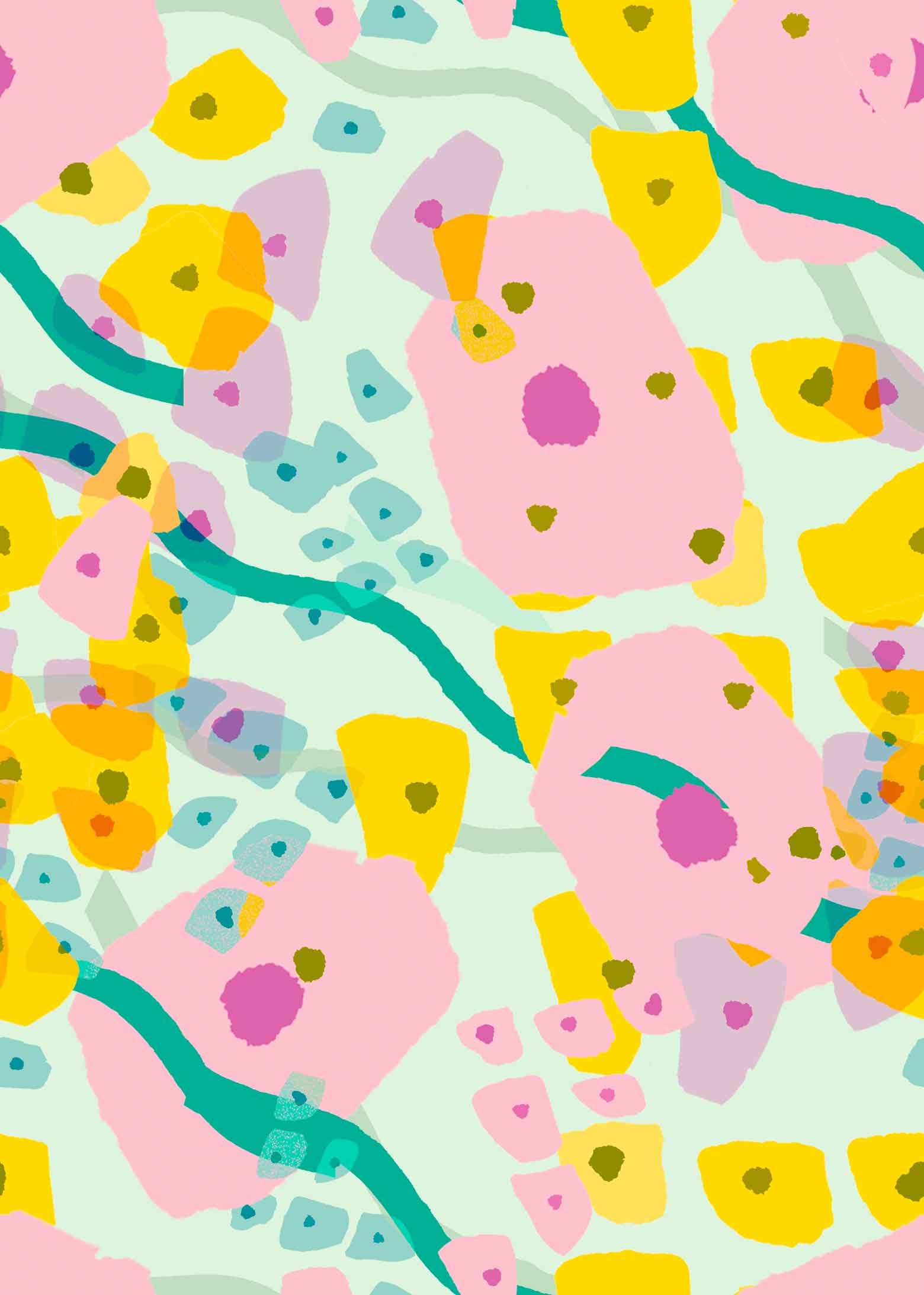 ABSTARCT | DOTS PLAID GARDEN |