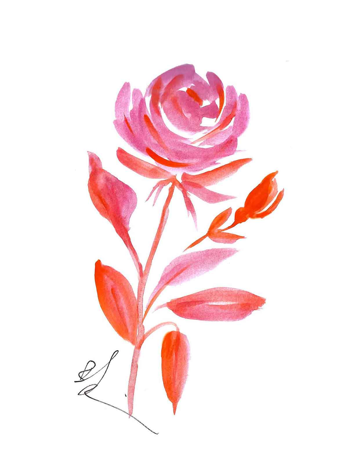 ART-FL0008 — THE ONE ROSE