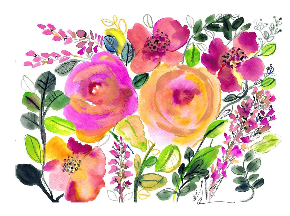 ART-FL0009 — ORANGE GARDEN