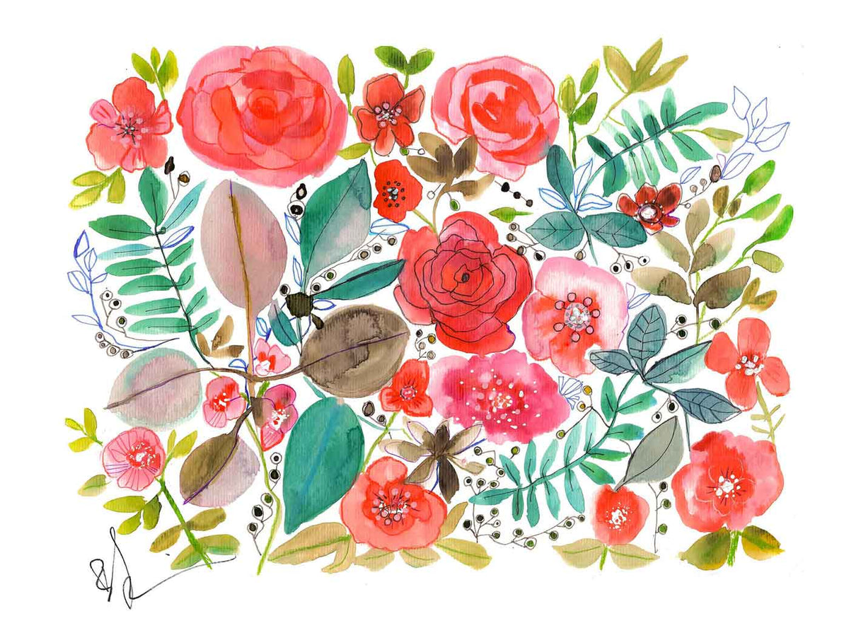 ART-FL0010 — ROSES EVERYWHERE