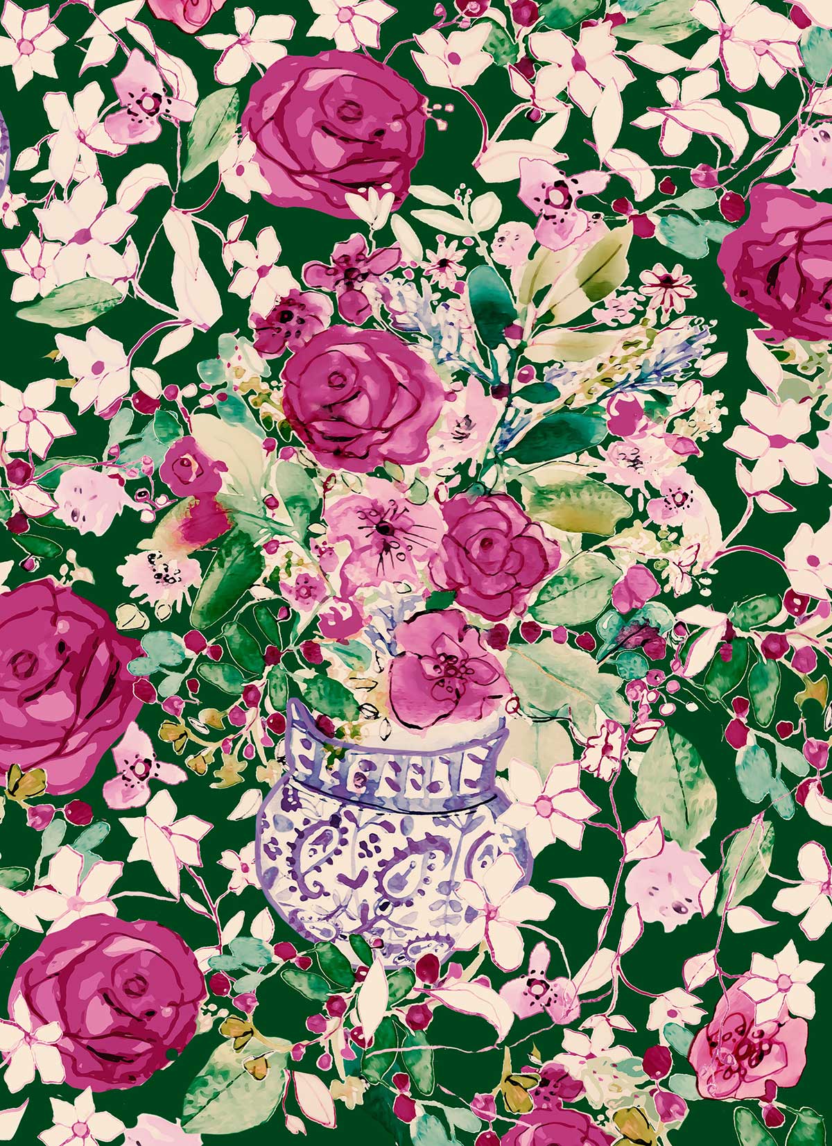 FL0010 - Spanish Flowers - Floral Print