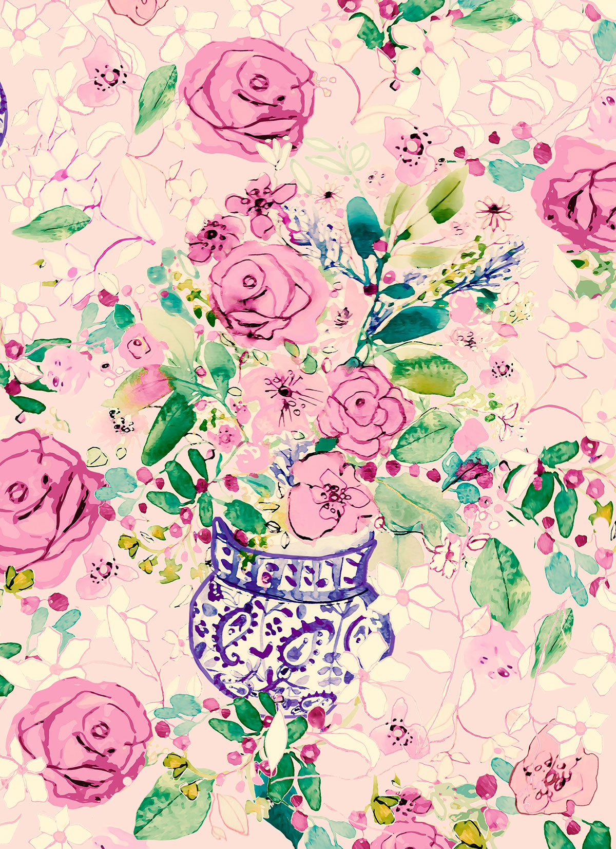 FL0010 - Spanish Flowers - Floral Print