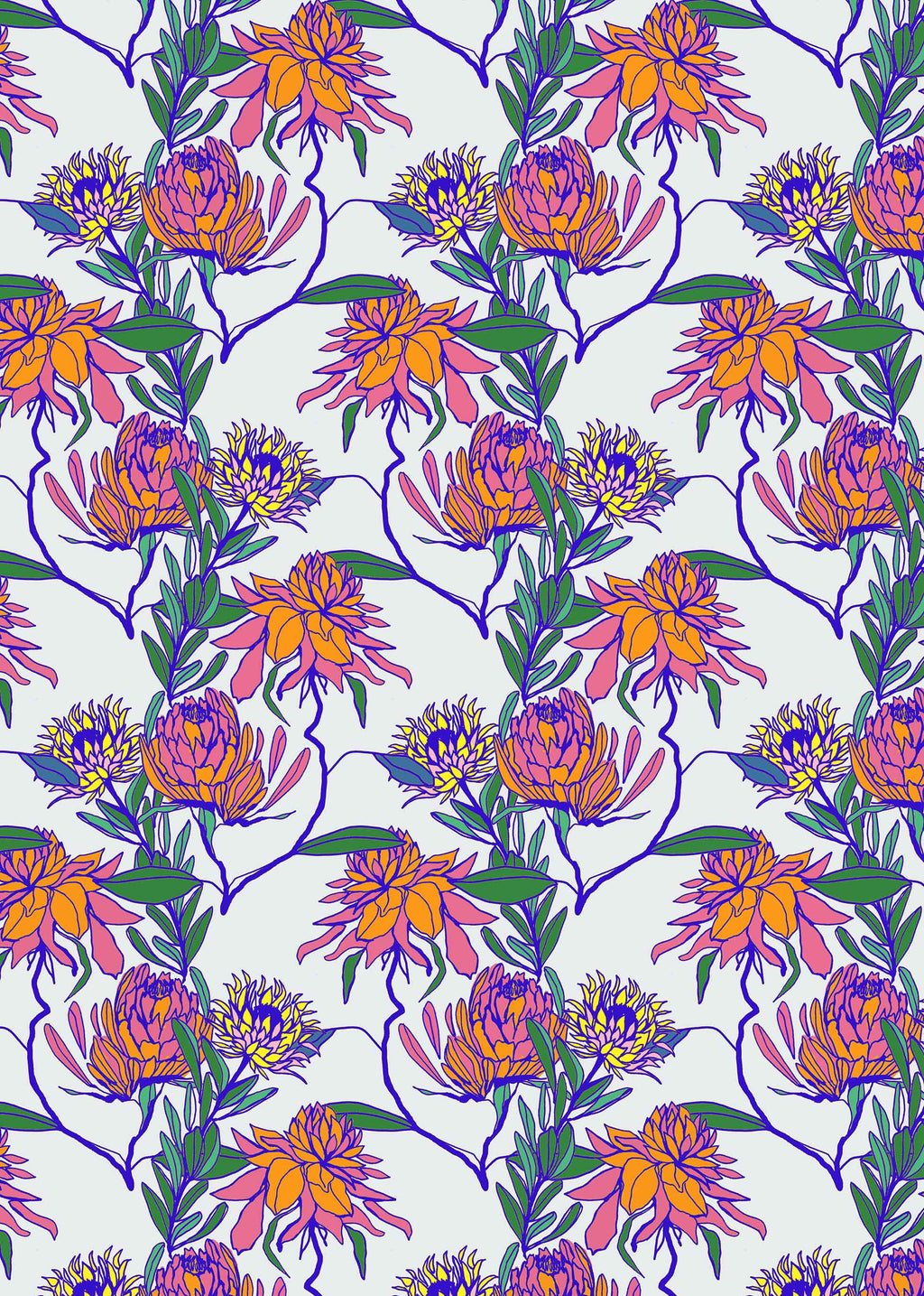 FL0018 - Protea Garden - Floral Print