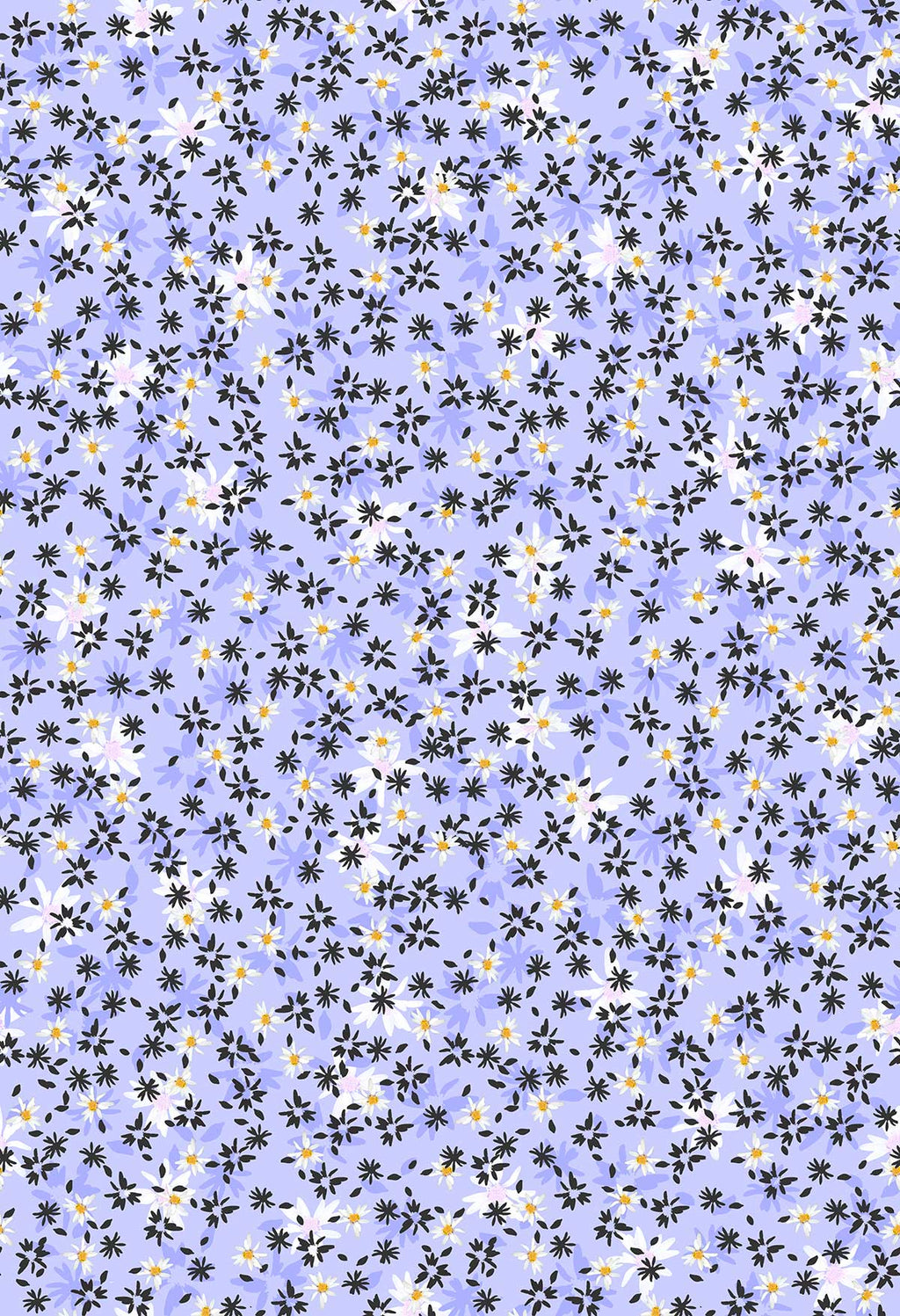 ©Byheart Design Sweden FL005 — Romance in an Instant, watercolor floral print in lavender shadow colorway.  seamless repeat, 300 DPI. Available for B2B licensing.