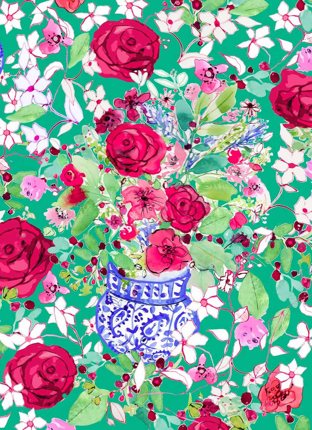 FL0010 - Spanish Flowers - Floral Print