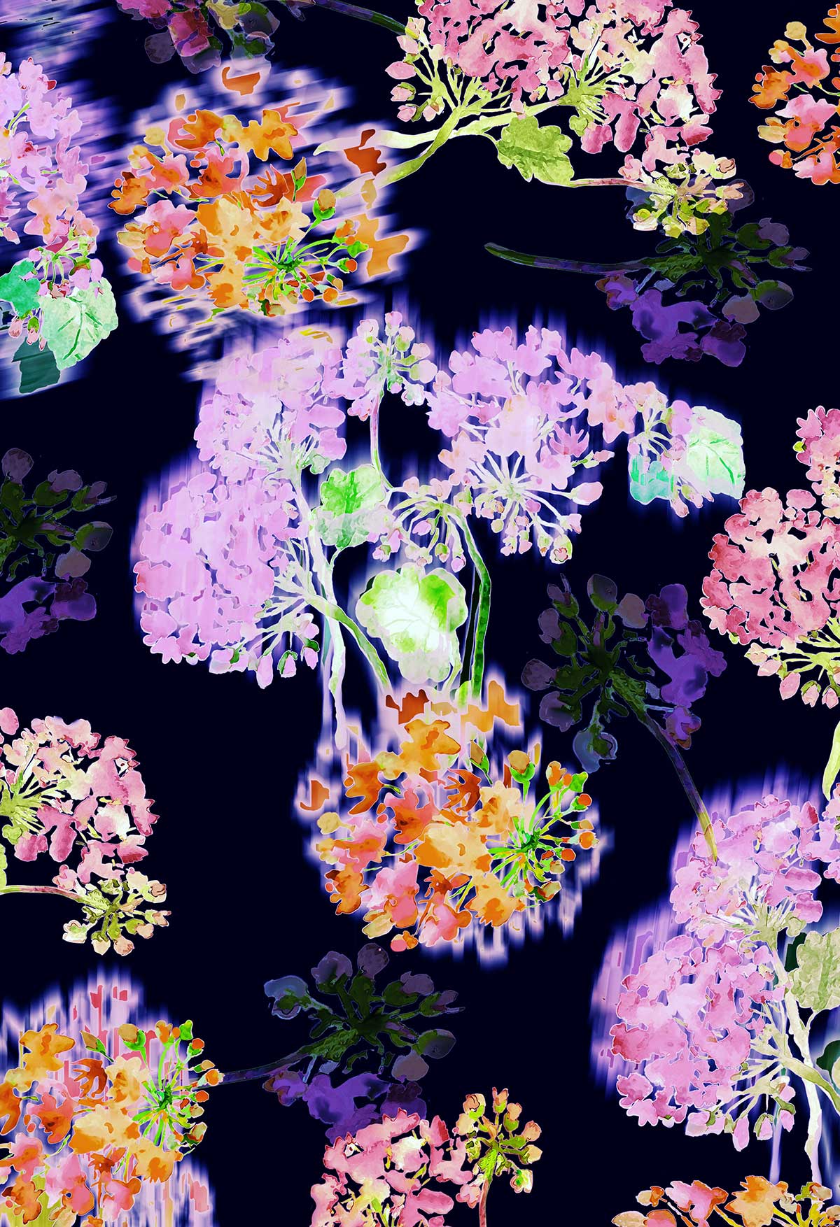 FL0016 - Geraniums Garden - Floral Print