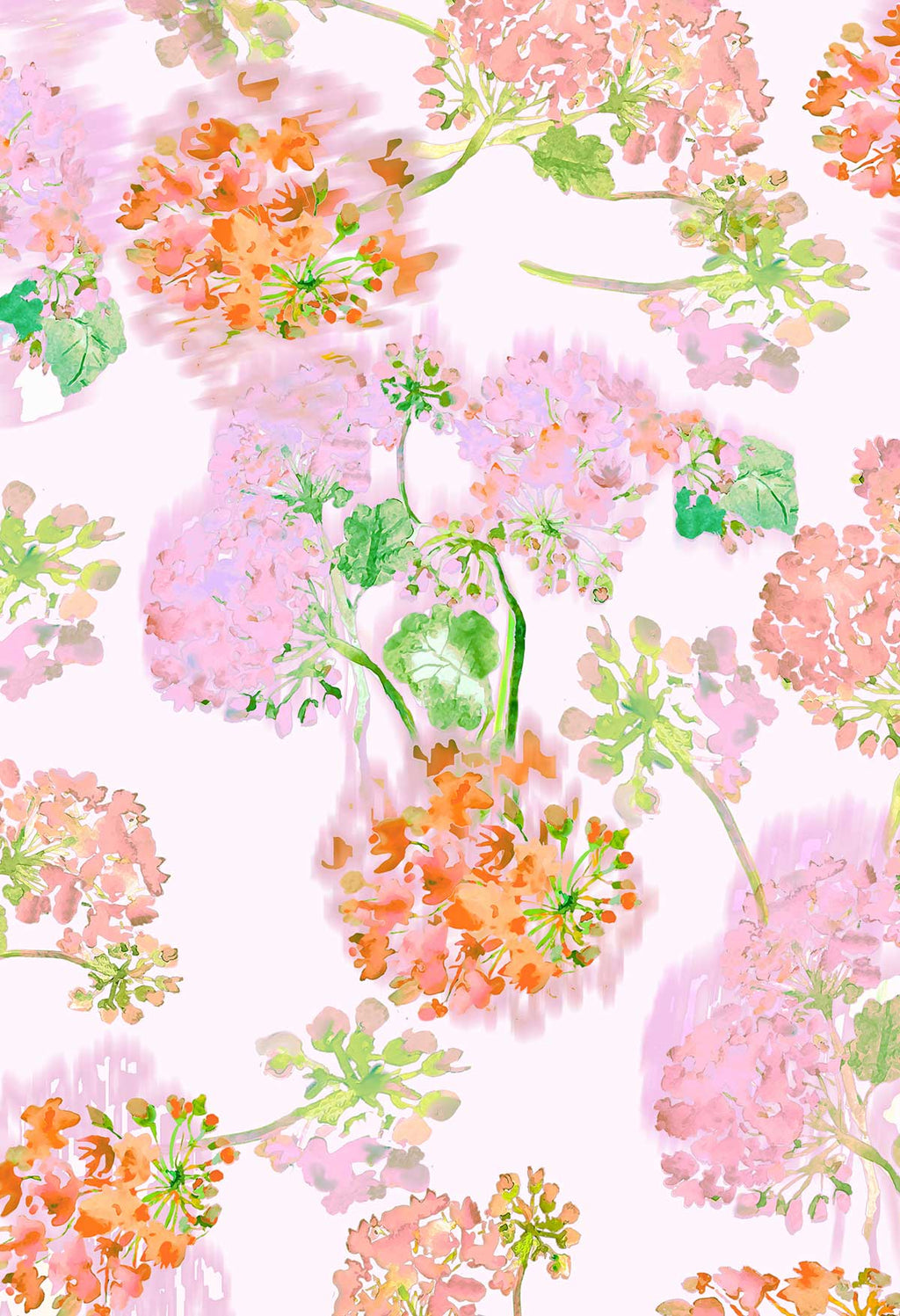 FL0016 - Geraniums Garden - Floral Print