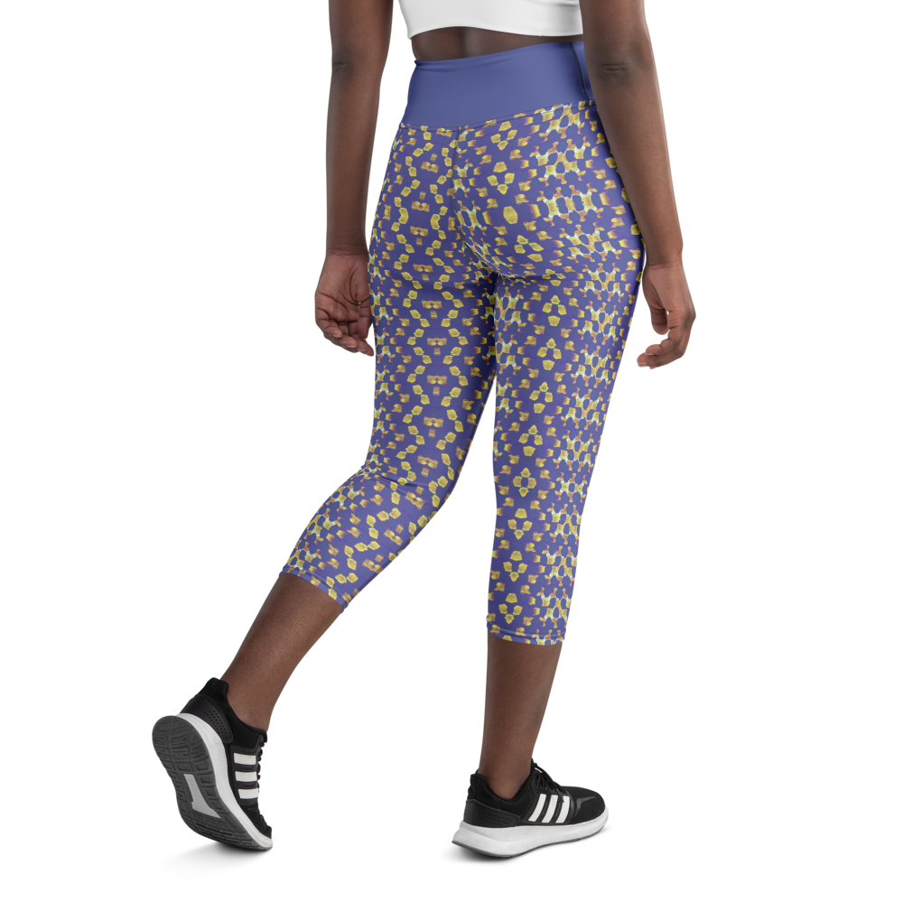 Snake - Recycled Yoga Capri Leggings - Sustainable
