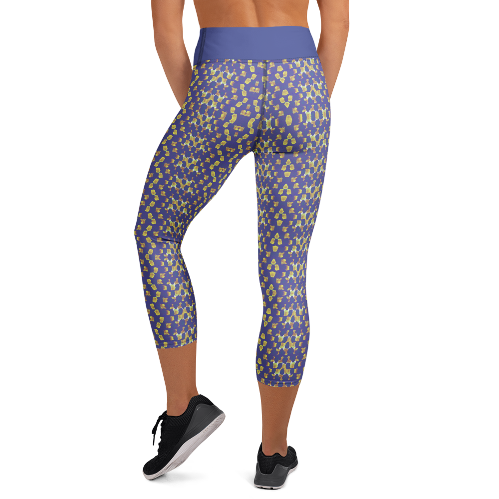 Snake - Recycled Yoga Capri Leggings - Sustainable