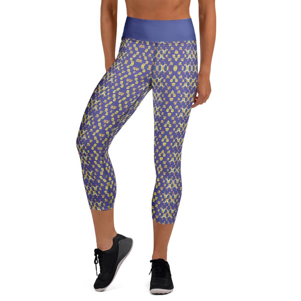 Snake - Recycled Yoga Capri Leggings - Sustainable