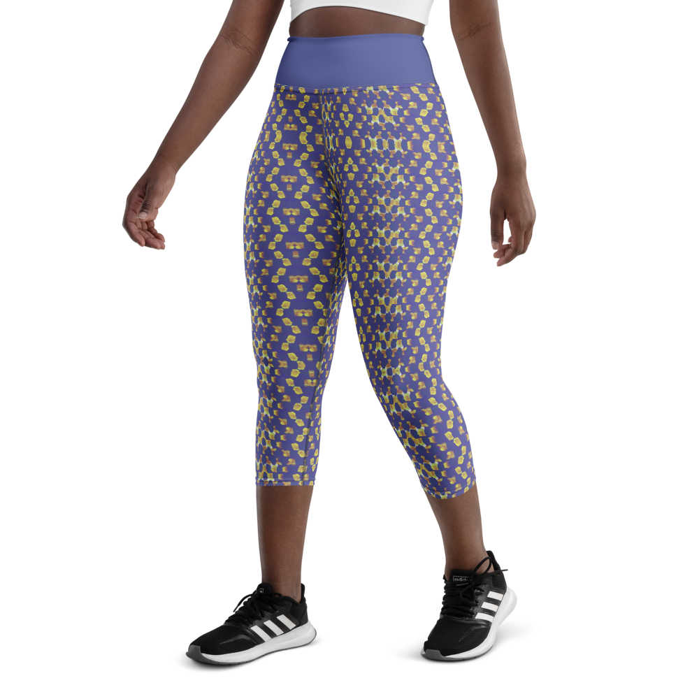 Snake - Recycled Yoga Capri Leggings - Sustainable
