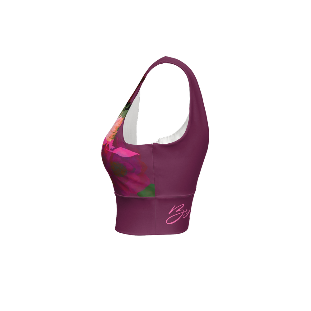 Women's Longline V-Shape-Back Sports Bra-Butter Soft Texture