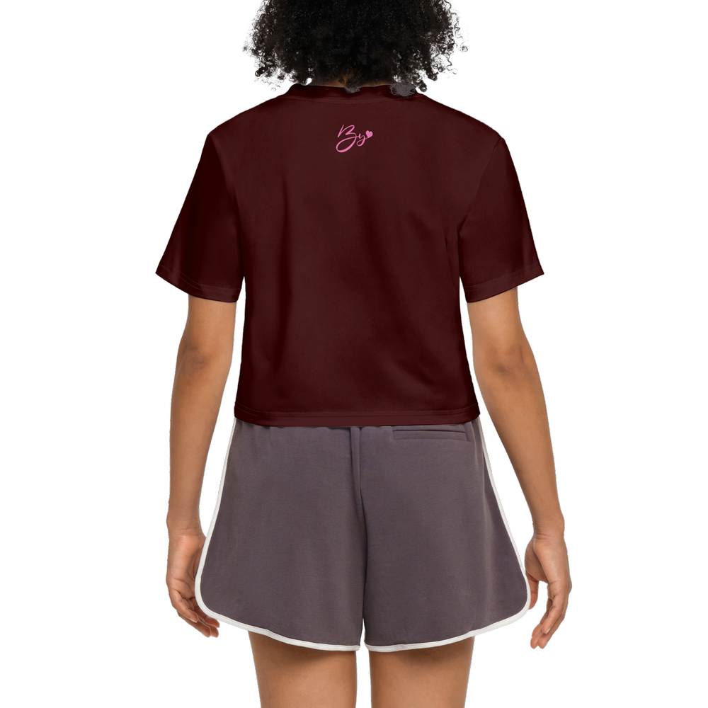 Women's Short Sleeve Cropped T-Shirt-High-Performance SORONA