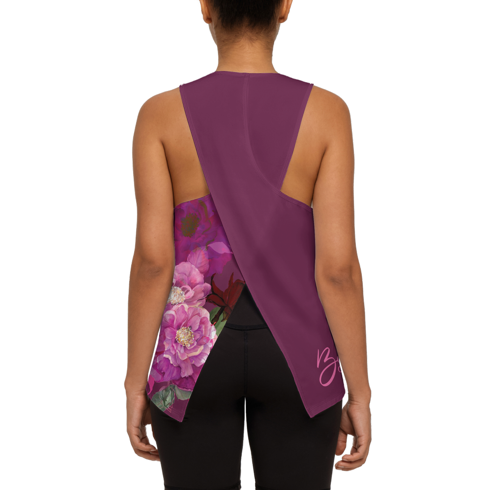 Women's Cross Back Sleeveless Tank Top-High-Performance SORONA