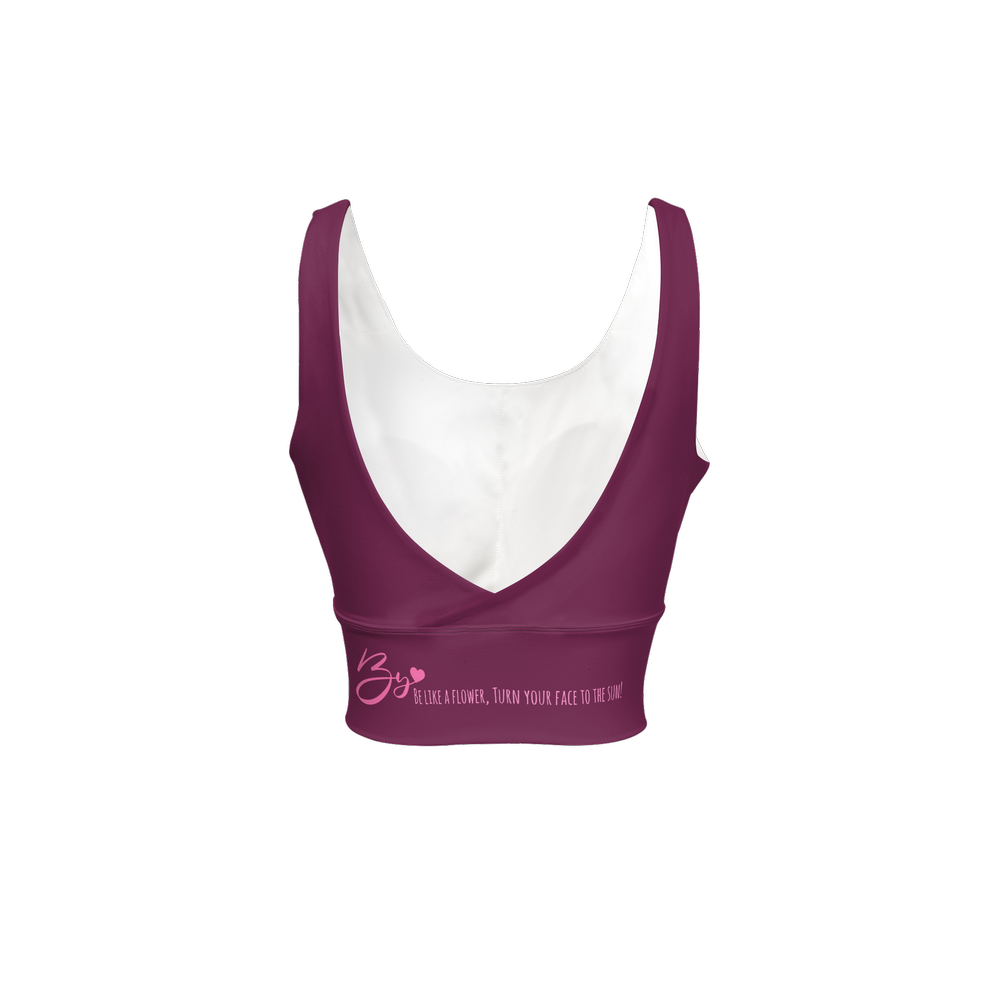 Women's Longline V-Shape-Back Sports Bra-Butter Soft Texture