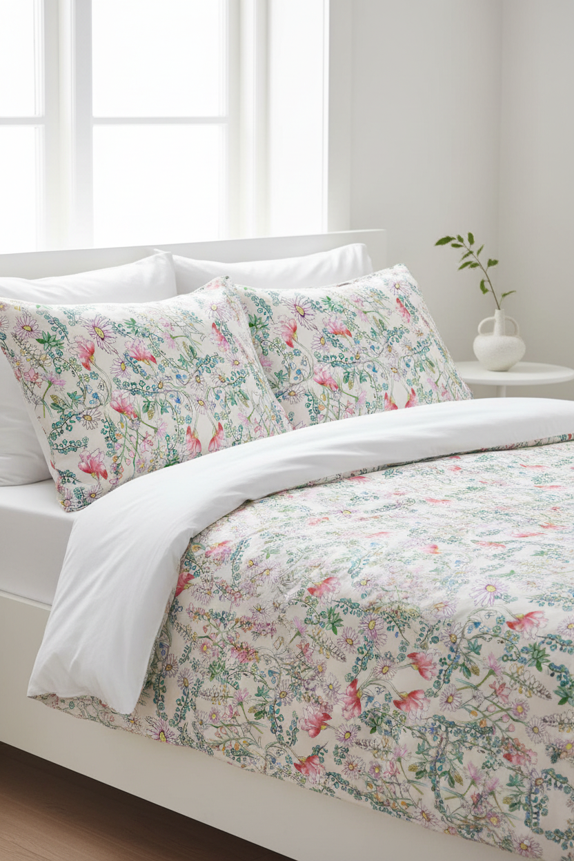 FL001 Vanilla Bed Linen Scandinavian