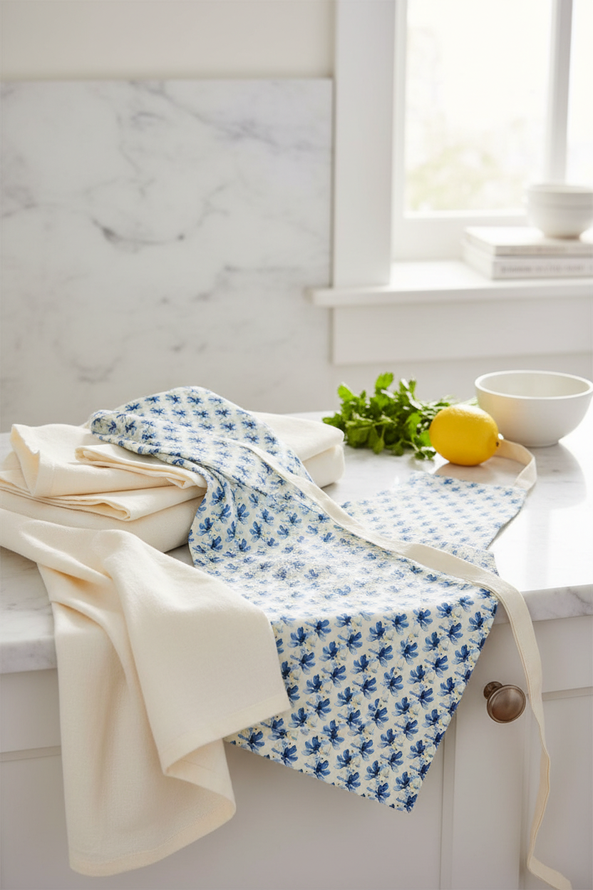 FL0011 Sky Blue Kitchen Textiles