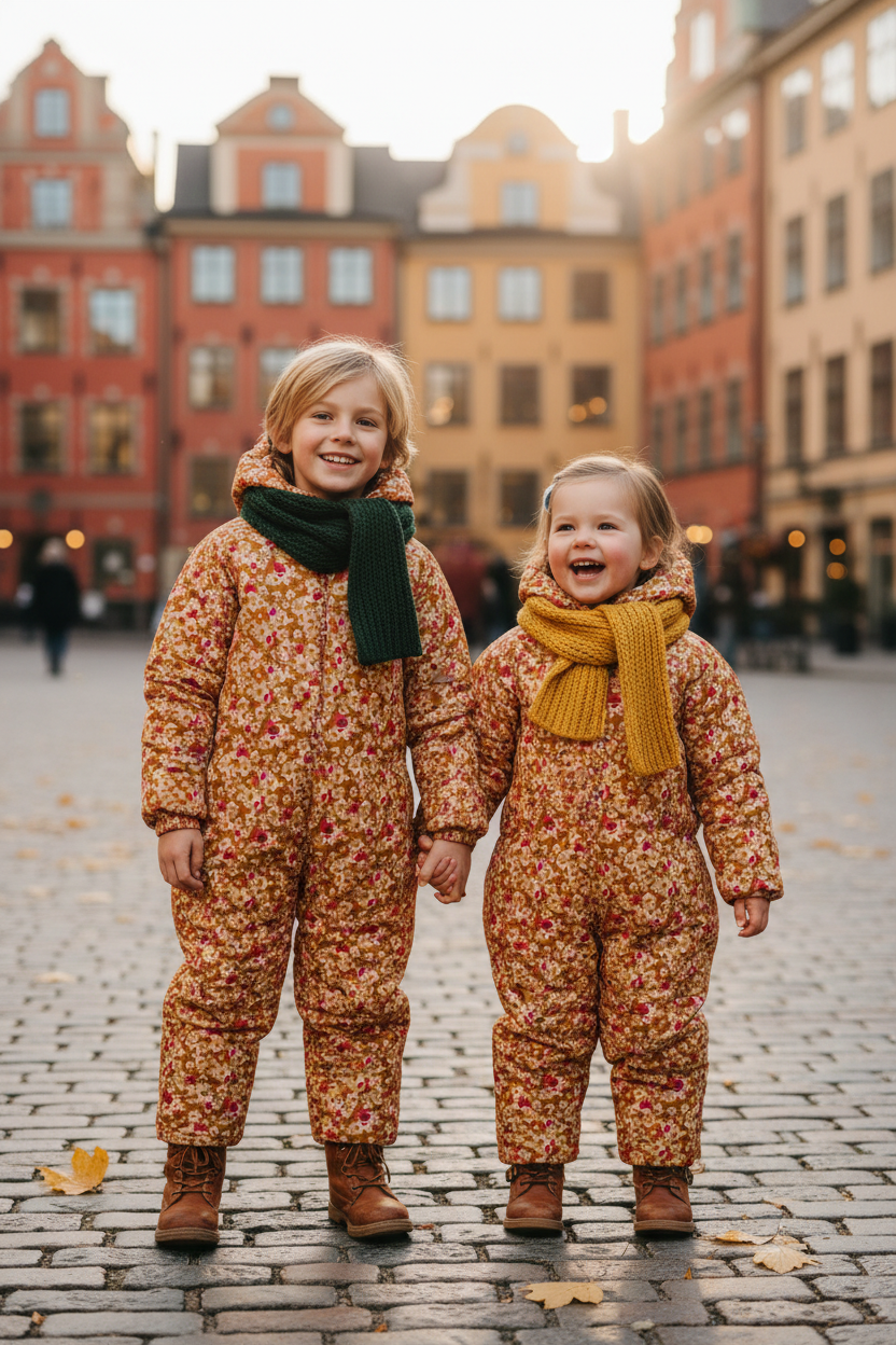 FL0012 Ditsy Kids Overall Stortorget Gamla Stan
