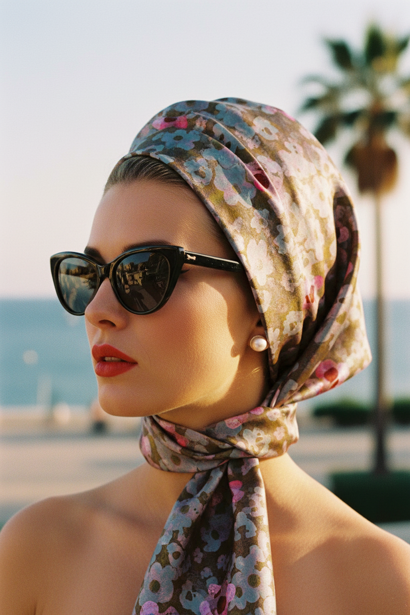 FL0012 French Riviera Scarf Close-up