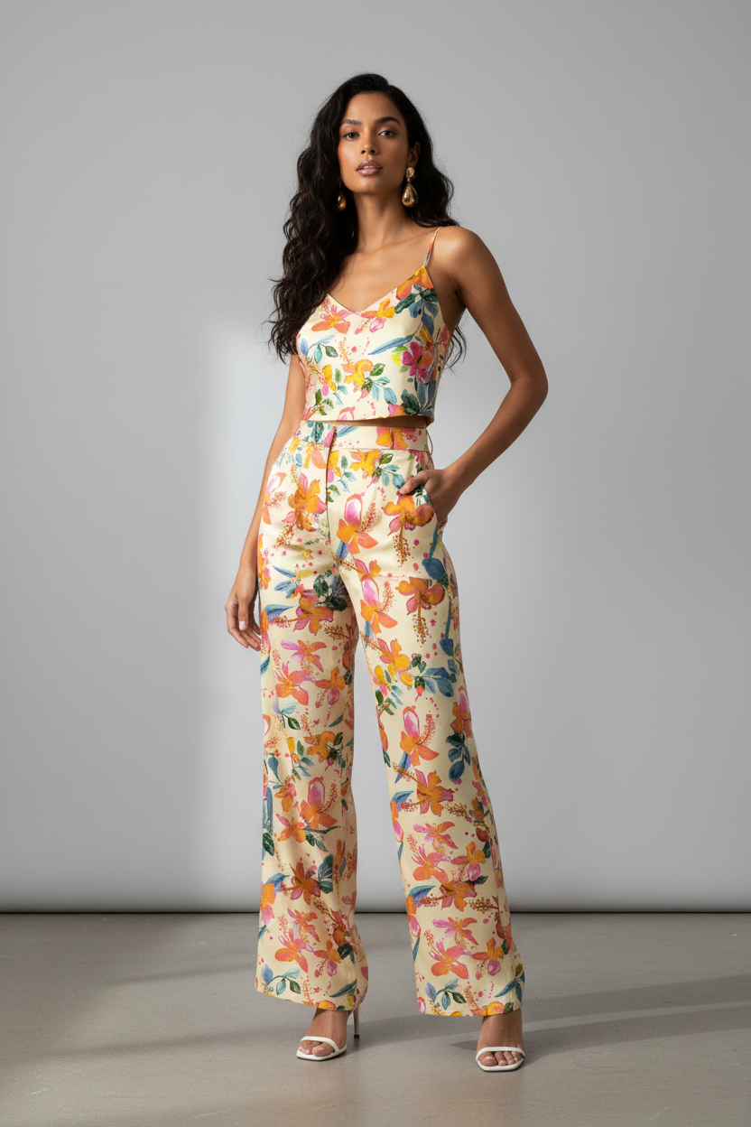 FL0014 Orange Crop Top Mulatto