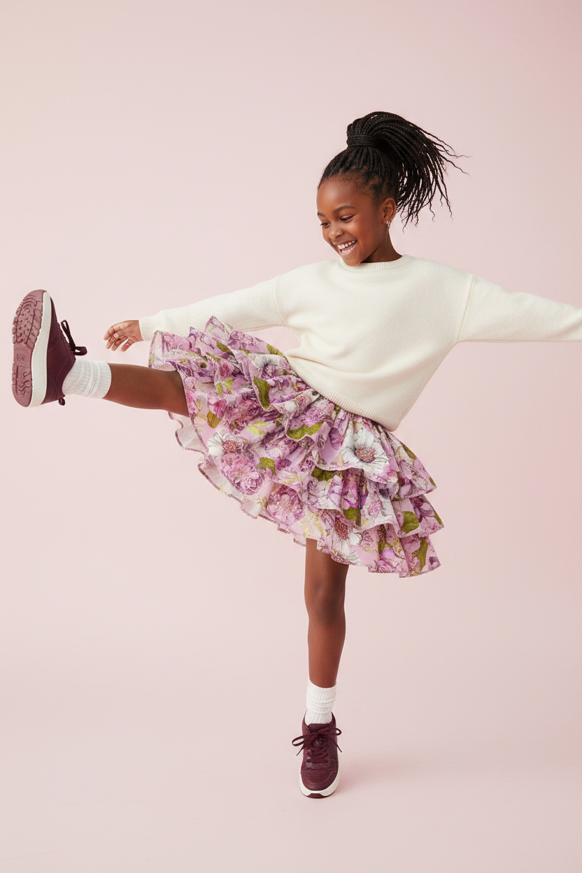 FL0015 Kids Ultra Rosa Ruffle Skirt