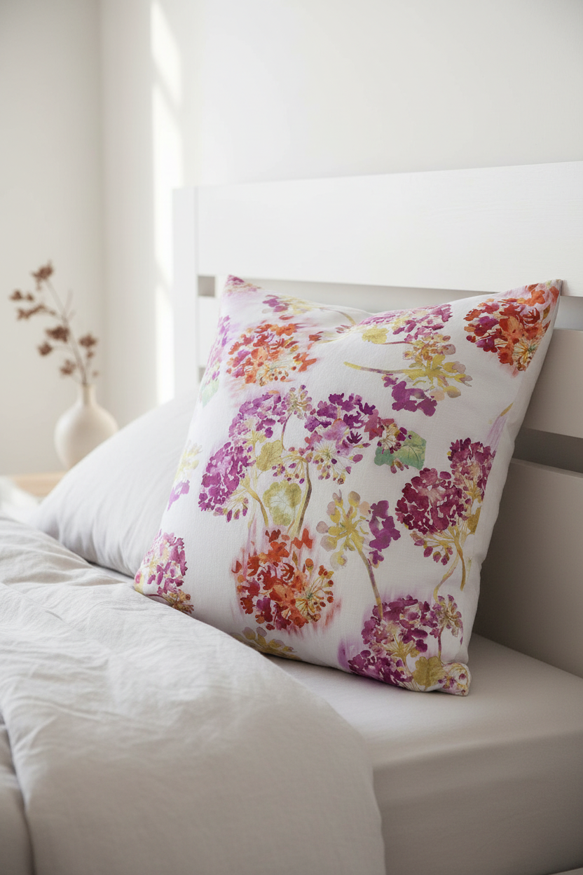 FL0016 Cushion Close-up Magenta -byheartdesign
