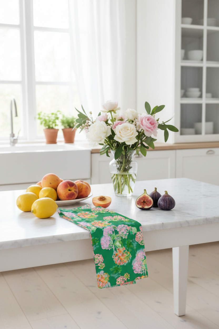 FL0016 Towel Kitchen Green -byheartdesign