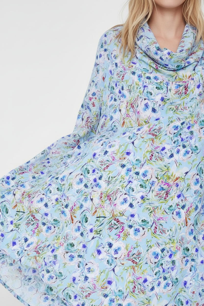 Flowers of the Orient - Floral Print - lime-green- mockup- fabric - Fashion-Floral Print FL003  ©Byheart Design Sweden