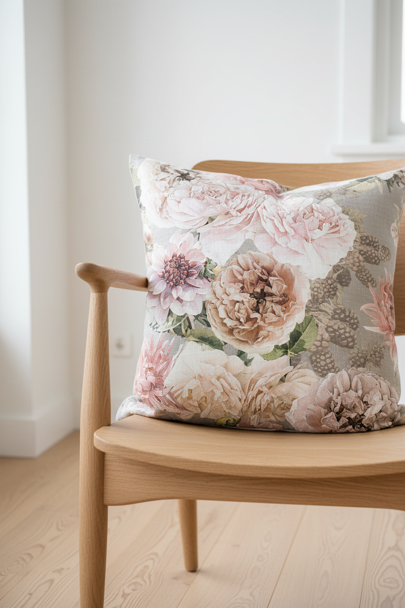 FL008 Beige Svensk Tenn Cushion
