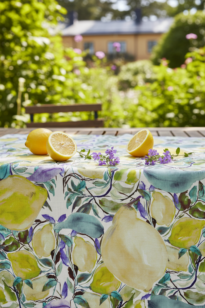 FR004 Just Lemon Purple Fabric