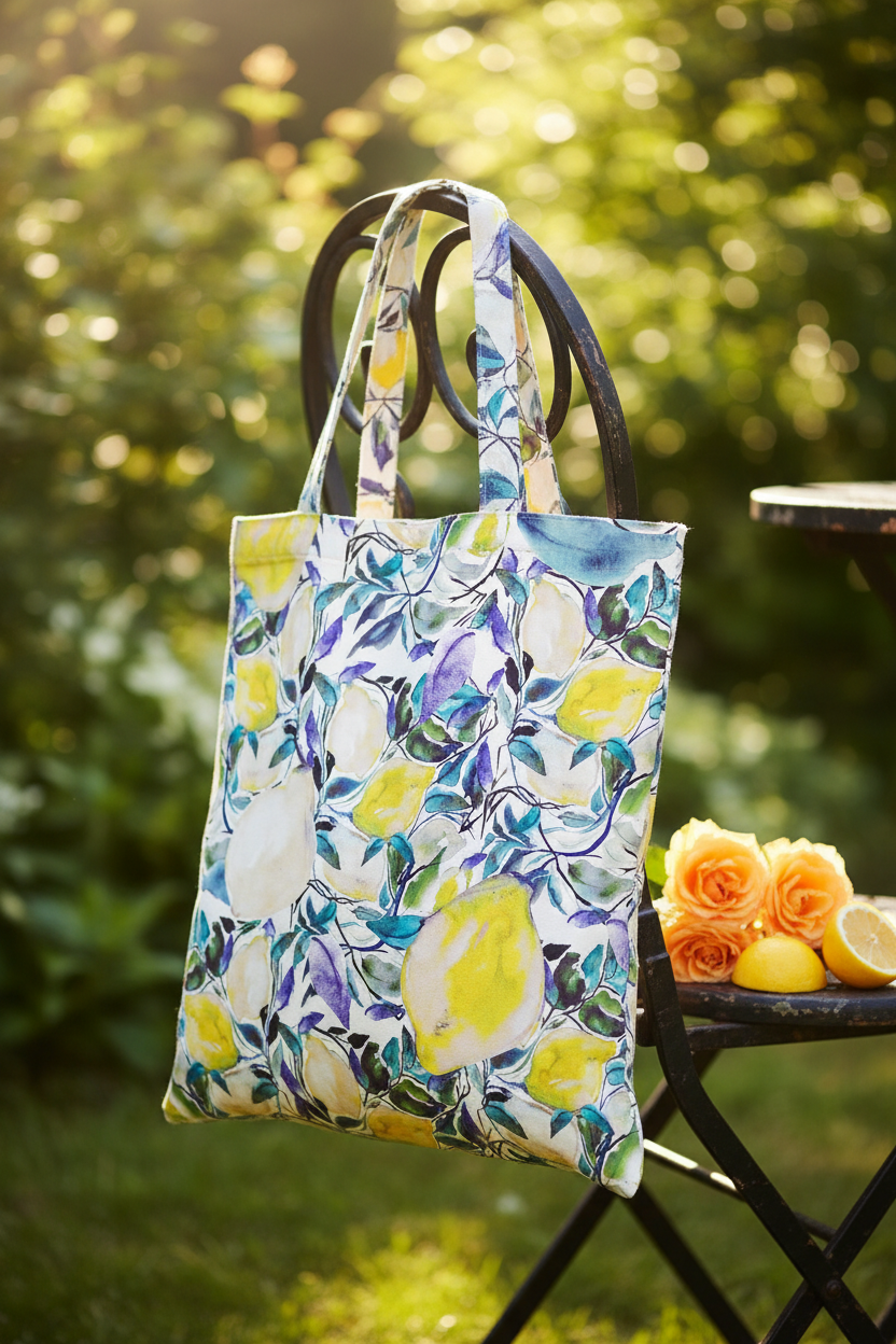 FR004 Just Lemon Tote Vintage Peach